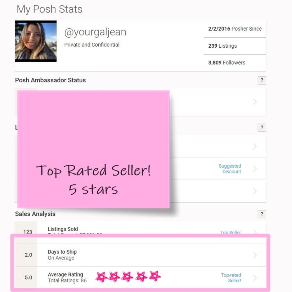 Top Rated Seller! 5 Stars :)
